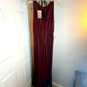 Burgundy Maxi Dress by Koh Koh